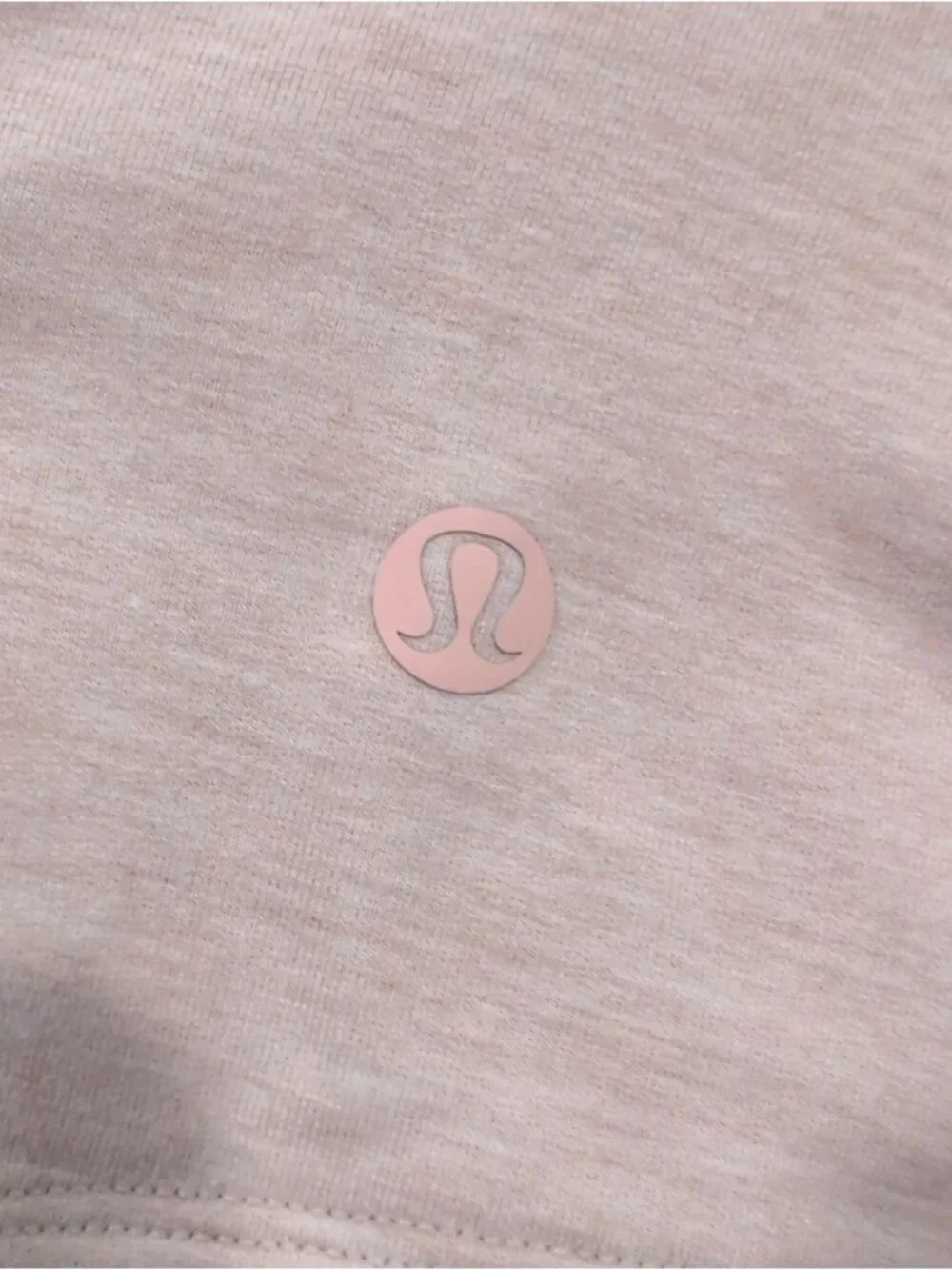 Lululemon Tuck & Gather Pullover Heathered Mod Faint Coral